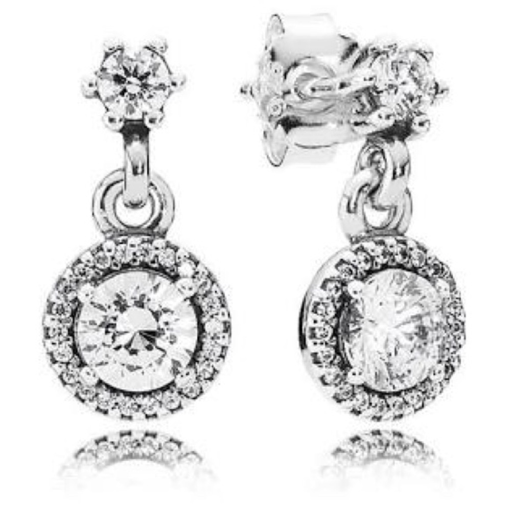 Pandora Classic Elegance Dangle Stud Earring